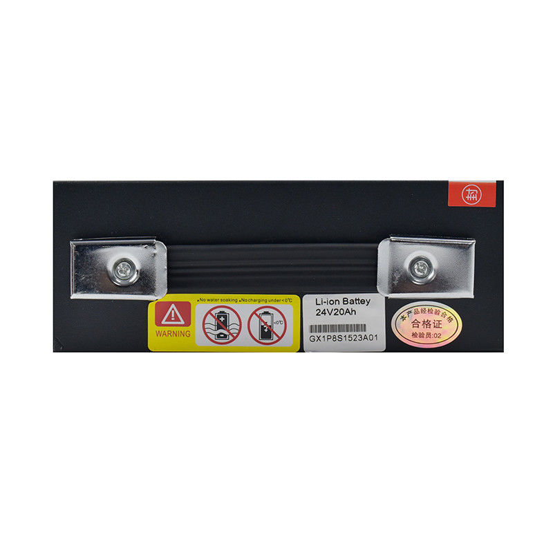 Batterie de camion à palettes noire 24V 20AH Capacité 197*74*260mm Temps de décharge 2-3 heures