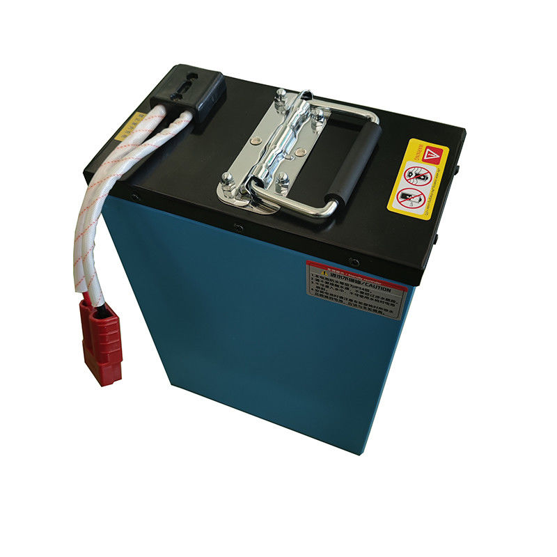 Batterie au lithium pour chariot élévateur à cheville avec type de borne supérieure et maintenance sans entretien