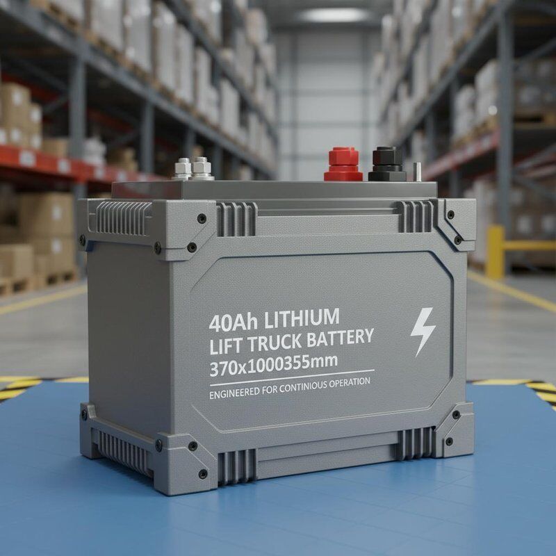 Batterie de chariot élévateur au lithium 40Ah 370100355mm Conçue pour supporter un fonctionnement continu dans la manutention et la logistique